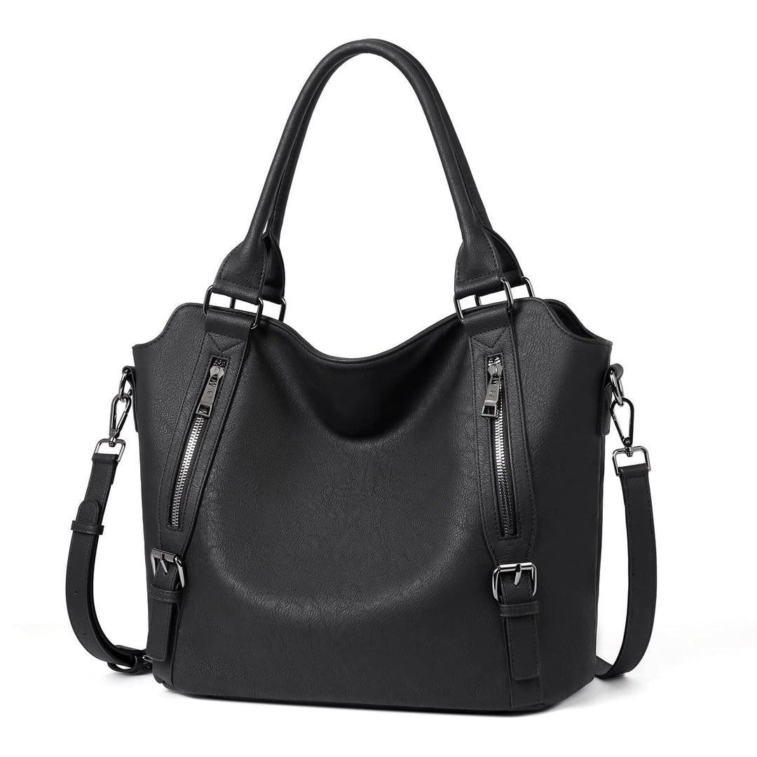 Retro style large capacity shoulder crossbody tote bag