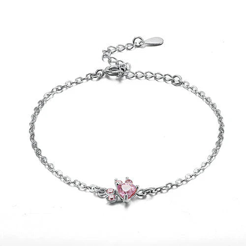Arbour – Parure de bijoux 4 pièces avec patte et cœur en zirconia