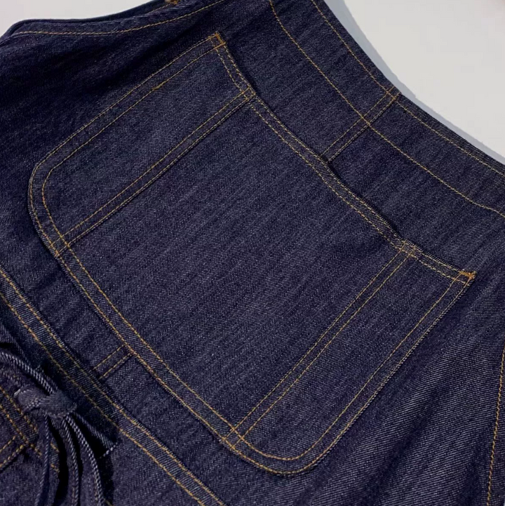 Camille™ | Combinaison à jambes larges délavée à taille haute