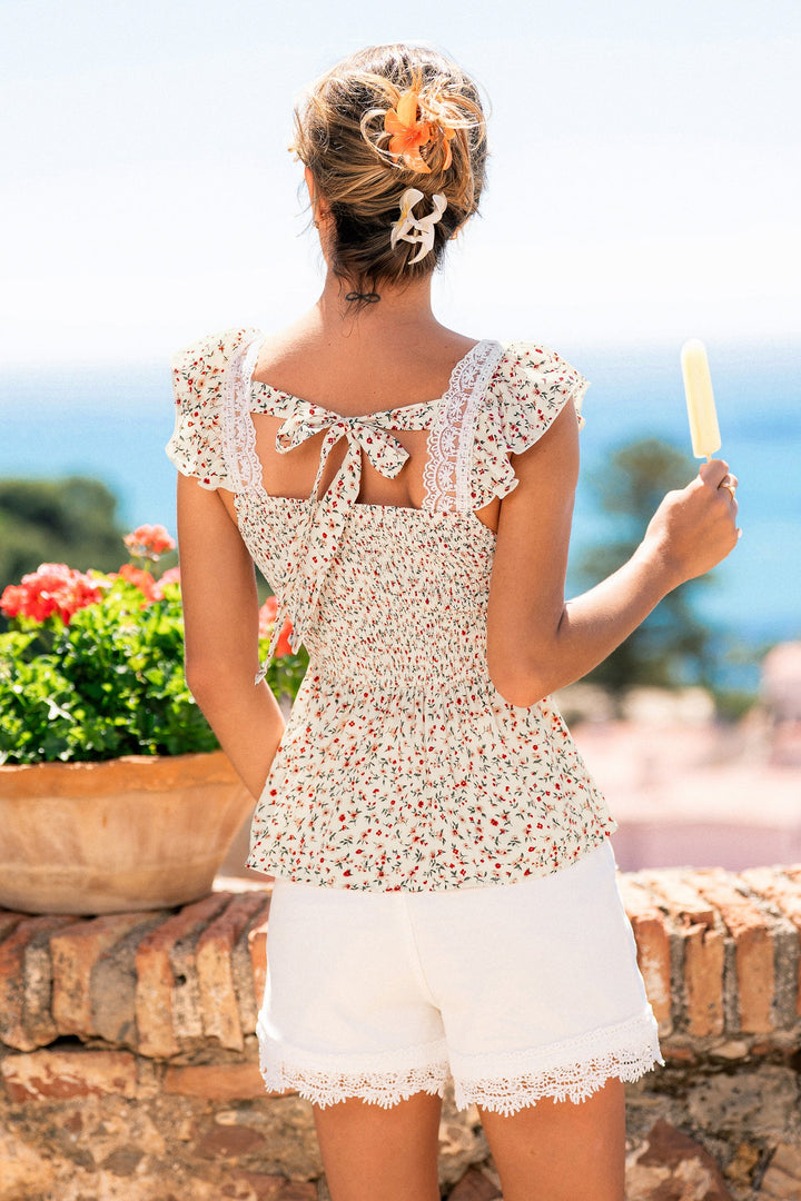Gebloemde Top met Vrolijk Bloemenprint | Zomerse Look