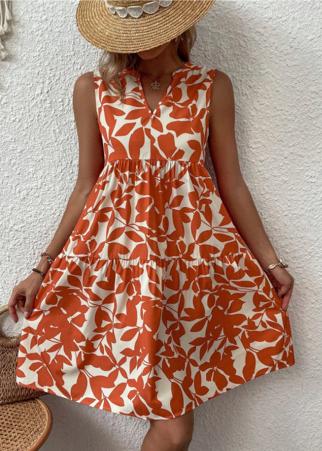 Talia™ | Robe Midi Fleurie Fluide