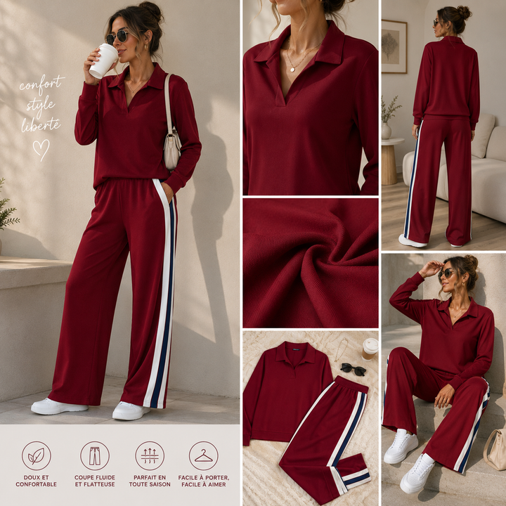 Maëlle™ | Ensemble deux-pièces à pantalon large