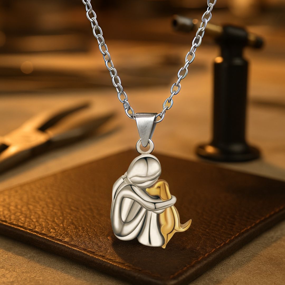 Aurelinea - Colliers pendentifs Chien & Chat | Le cadeau émotionnel parfait