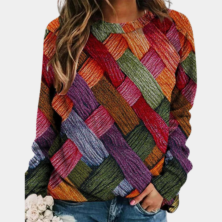 Salomé - Pull Coloré à Motif