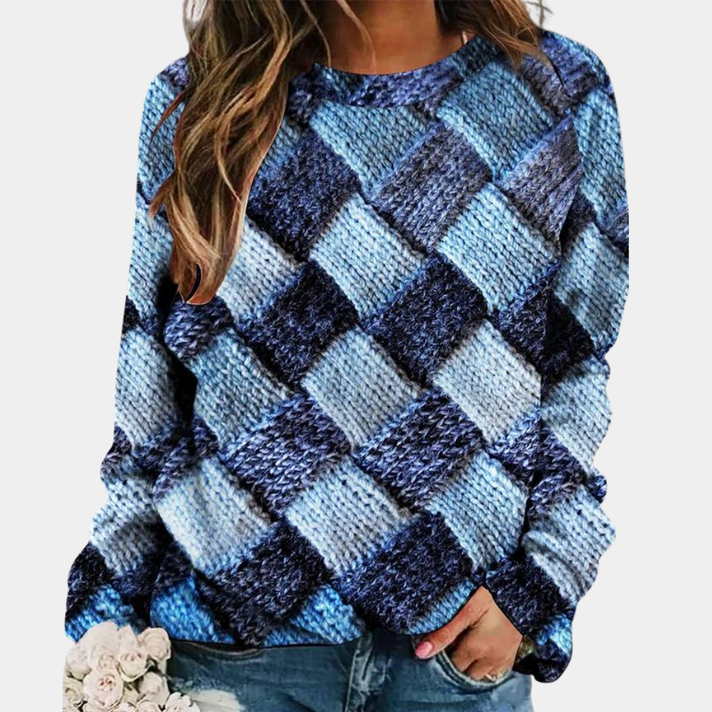 Salomé - Pull Coloré à Motif