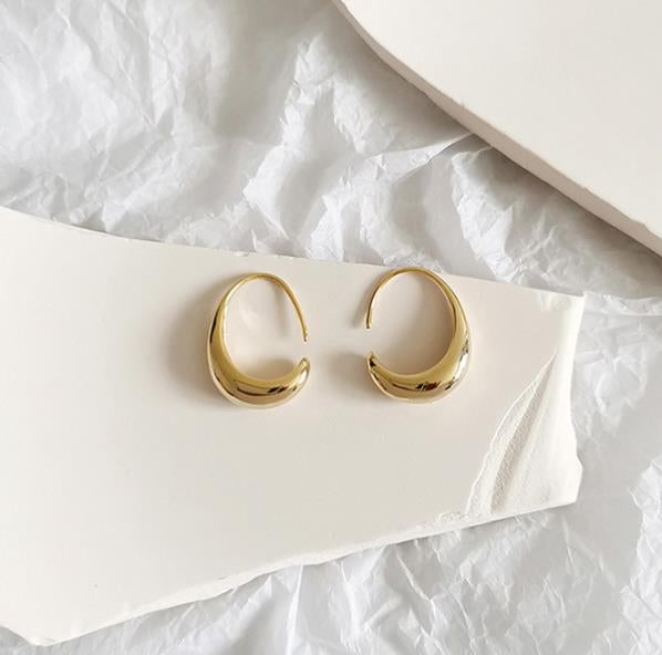 Boucles d'oreilles de luxe en or et argent