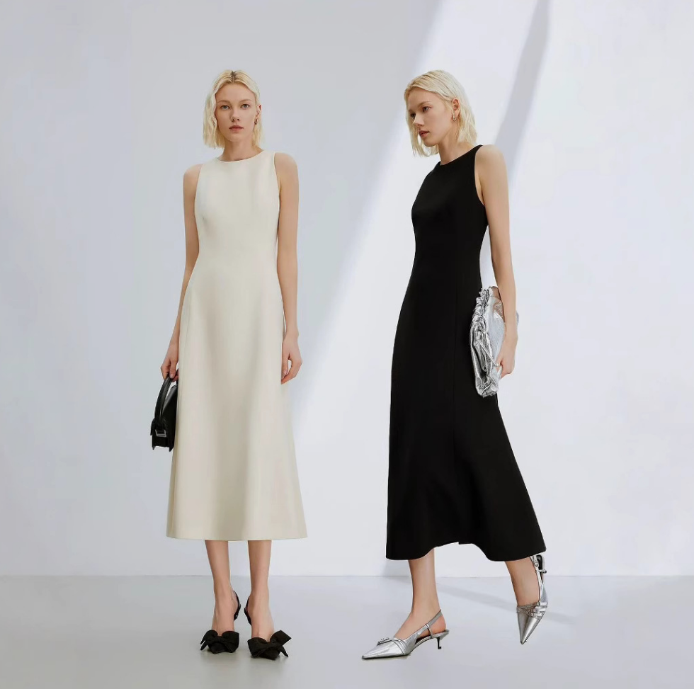 Anaïs™ | Robe habillée sans manches style français