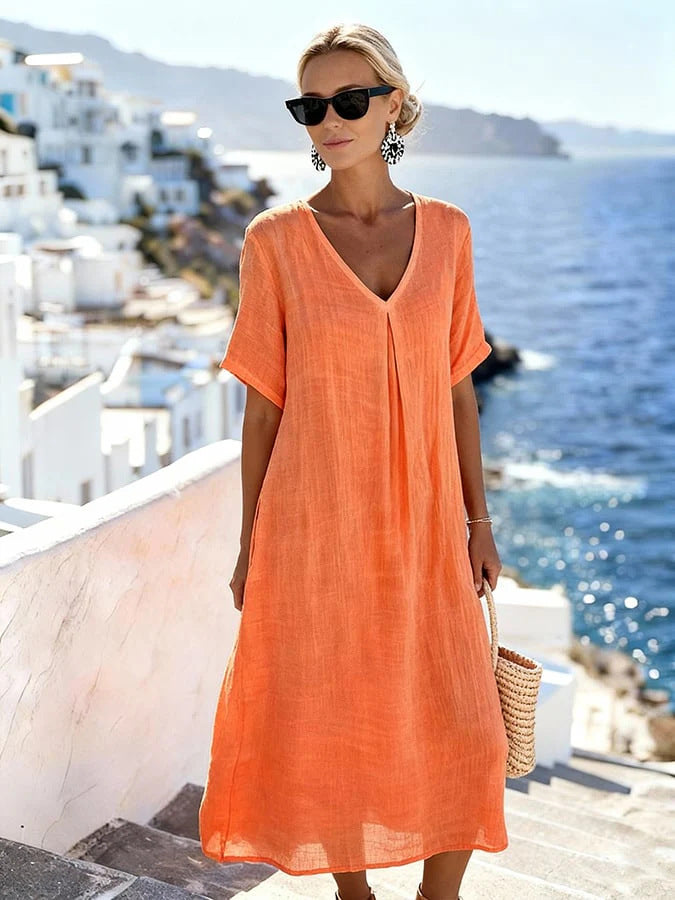 CÉLESTE™ | ROBE MIDI ÉVASÉE