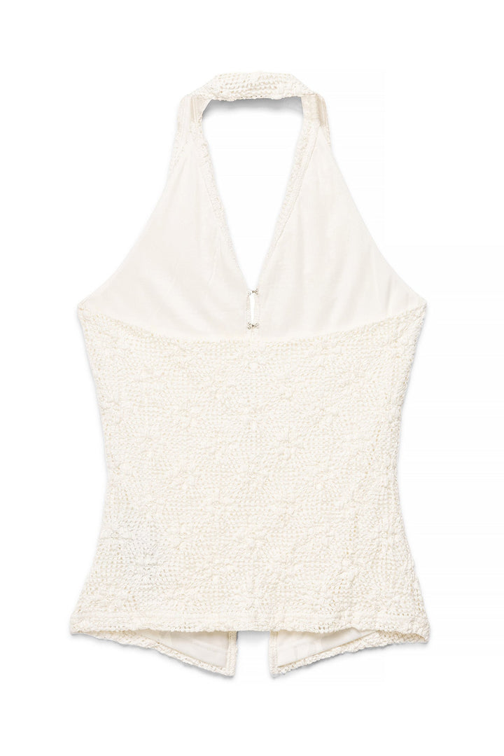 Halterneck Top in Zacht Zwart - Chic voor Elke Dag