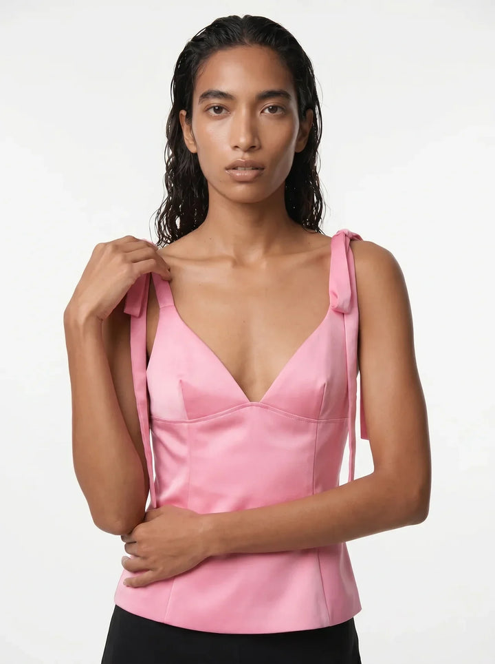 Satijnen Camisole Top Strikbandjes | Dames