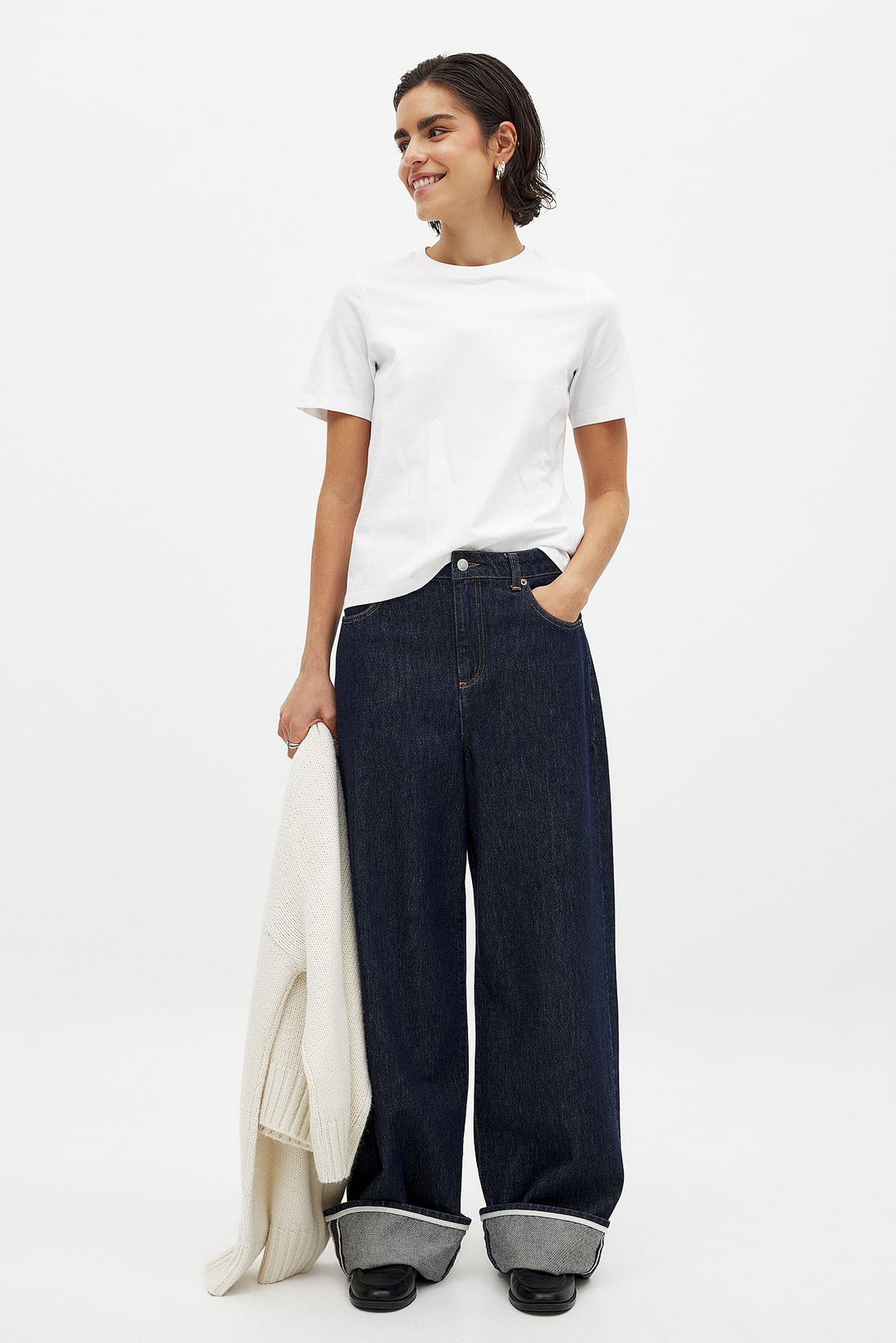 Ronde Hals Katoenen T-Shirt | Basics voor Elke Dag