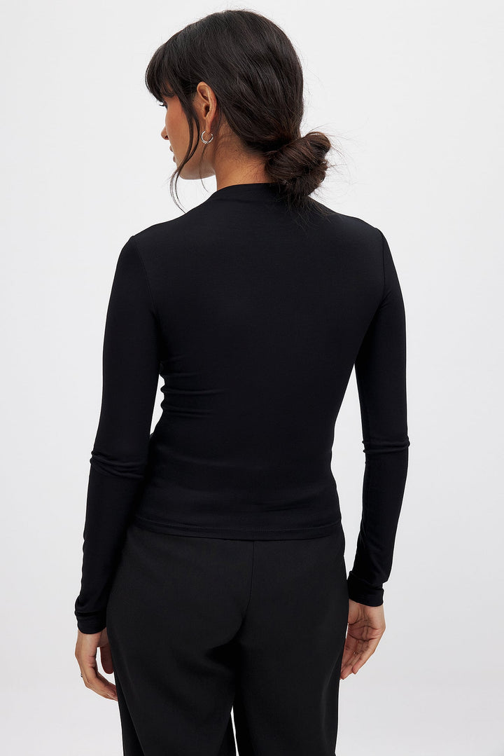 Zachte Turtleneck Top met Lange Mouwen