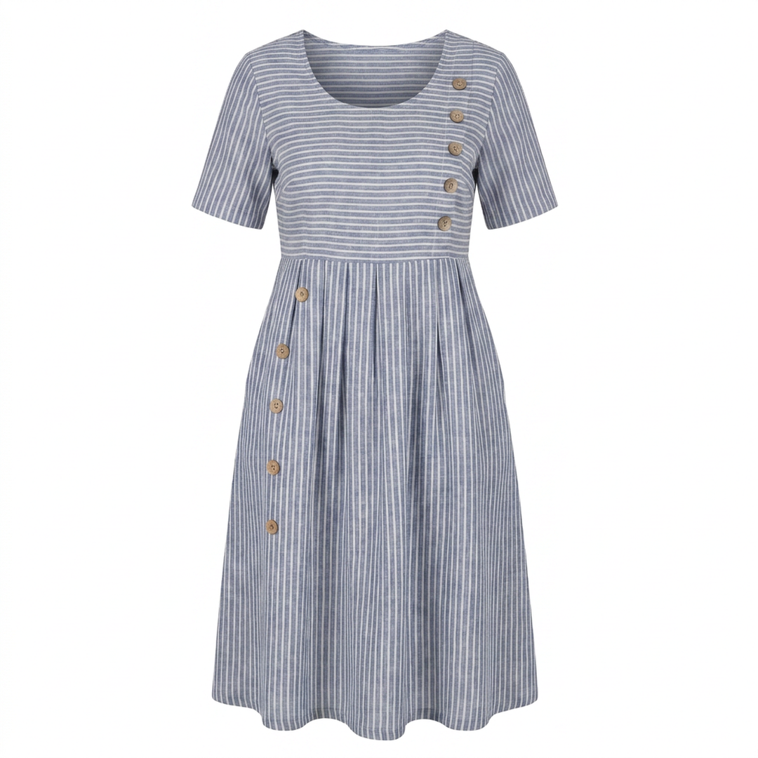 Striped Midi Dress