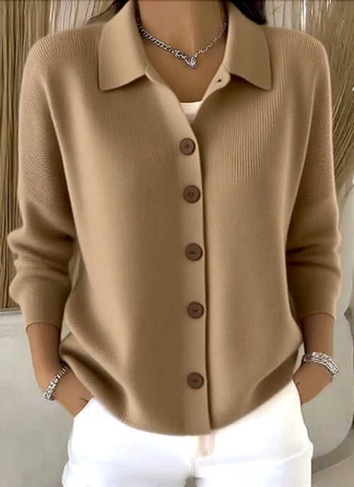 Katoenen Cardigan Dames – Casual Lange Mouw