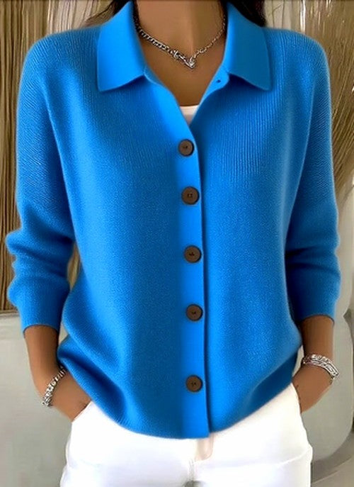 Katoenen Cardigan Dames – Casual Lange Mouw